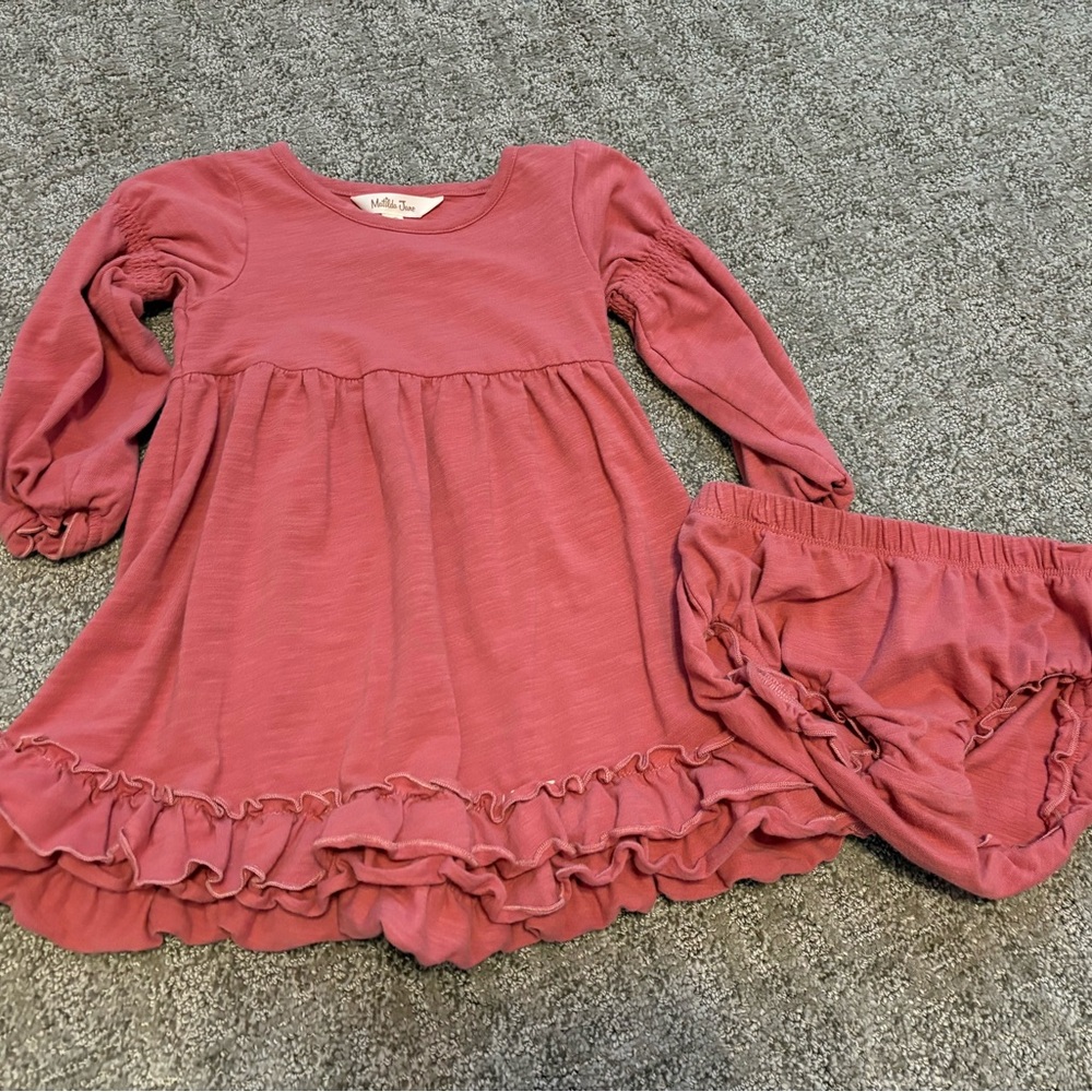 Matilda Jane Mauve Ruffle Dress Set